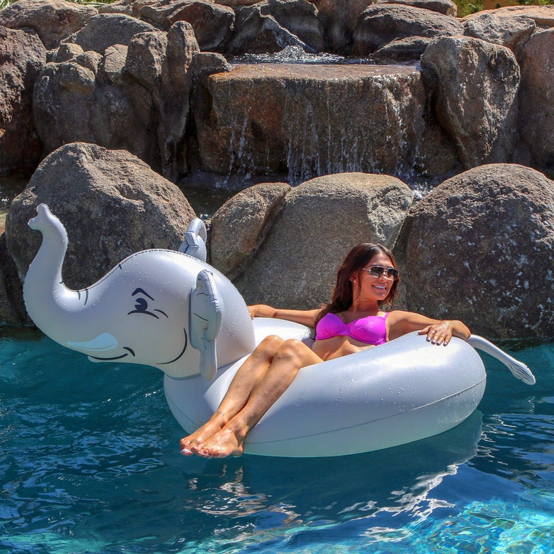 GoFloats Trunks The Elephant Party Tube Inflatable Raft - Fun Pool Float for Adults and Kids - Image 5